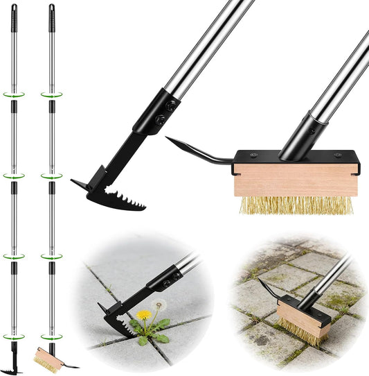 Crack Weeder Tool Set Upgraded & Lengthened Manual Manganese Steel Crevice
