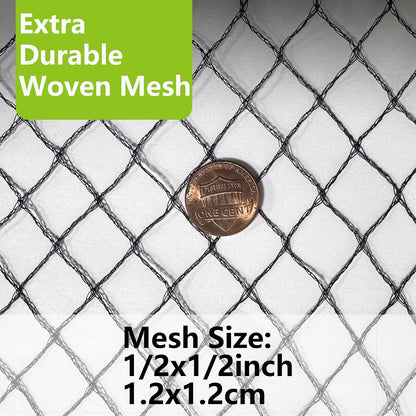 50x100ft Bird Netting for Chicken Coop, 1" Mesh Chicken Coop Netting Cover