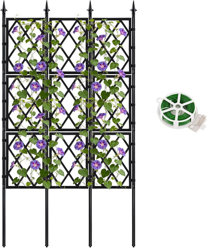 5.25FT Metal Garden Trellis for Climbing Plants Outdoor Indoor