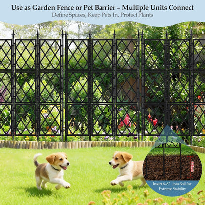 5.25FT Metal Garden Trellis for Climbing Plants Outdoor Indoor