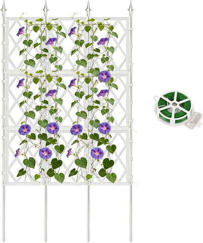 5.25FT Metal Garden Trellis for Climbing Plants Outdoor Indoor