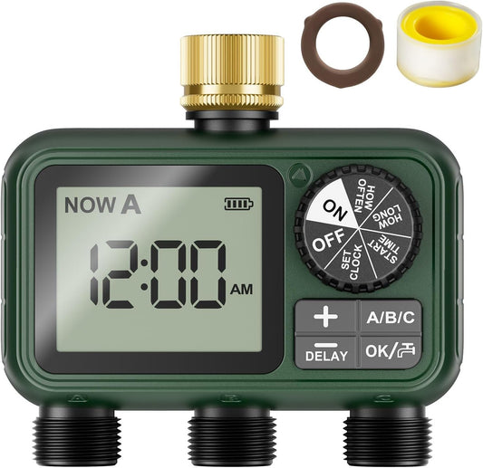 Water Timer for Outdoor Garden Hose, Sprinkler Timer for Garden
