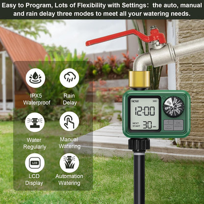 Water Timer for Outdoor Garden Hose, Sprinkler Timer for Garden