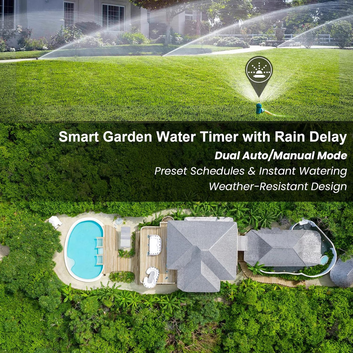 Water Timer for Outdoor Garden Hose, Sprinkler Timer for Garden