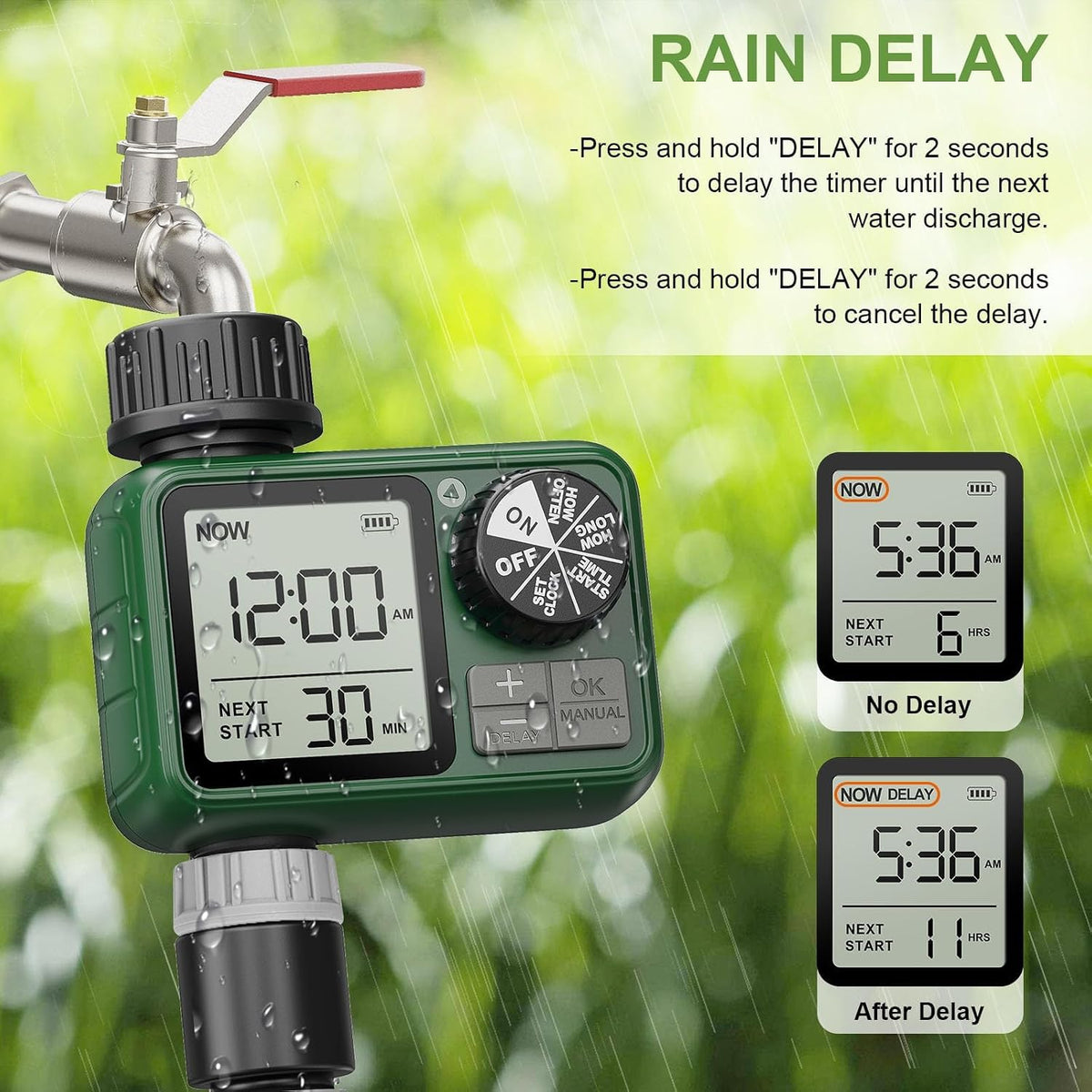 Water Timer for Outdoor Garden Hose, Sprinkler Timer for Garden