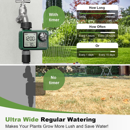Water Timer for Outdoor Garden Hose, Sprinkler Timer for Garden