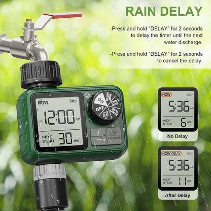 Water Timer for Outdoor Garden Hose, Sprinkler Timer for Garden
