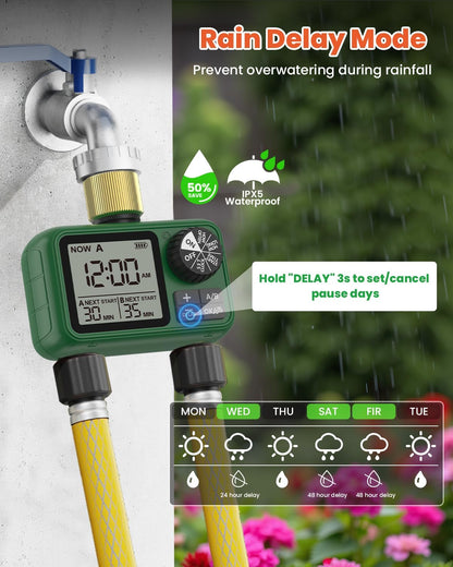Water Timer for Outdoor Garden Hose, Sprinkler Timer for Garden