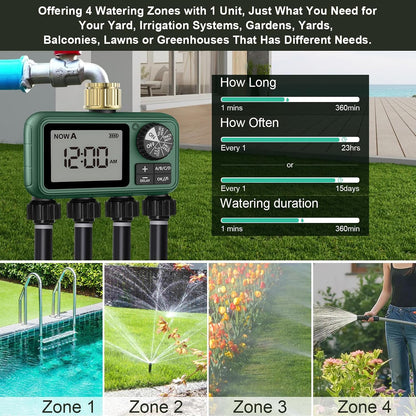 Water Timer for Outdoor Garden Hose, Sprinkler Timer for Garden