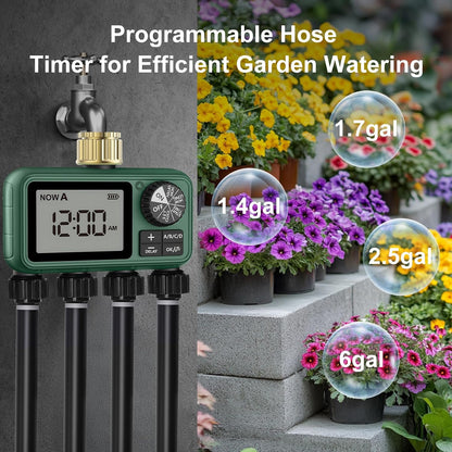 Water Timer for Outdoor Garden Hose, Sprinkler Timer for Garden