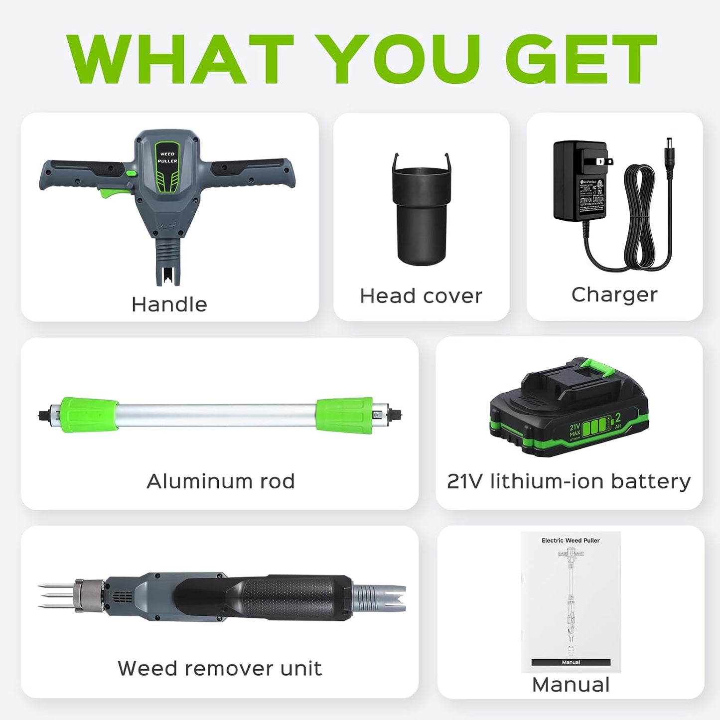 Weed Puller Tool, 21V Powerful Garden Tools Electric Weeding Tool