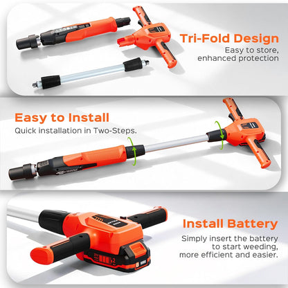Weed Puller Tool, 21V Powerful Garden Tools Electric Weeding Tool