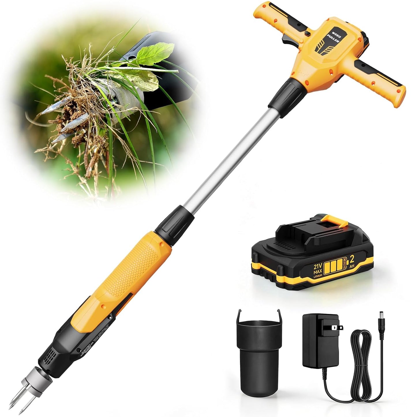Weed Puller Tool, 21V Powerful Garden Tools Electric Weeding Tool