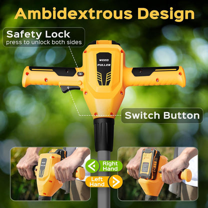 Weed Puller Tool, 21V Powerful Garden Tools Electric Weeding Tool