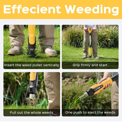 Weed Puller Tool, 21V Powerful Garden Tools Electric Weeding Tool