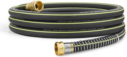 Flexible Short Leader Garden Hose 10ft, 5/8" Hybrid Rubber Hose Heavy Duty