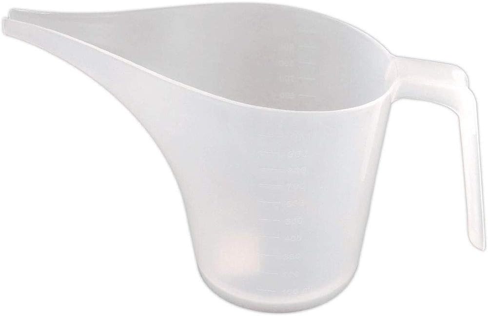 Funnel Pitcher, Measuring Cup with Long Spout Large Capacity Easy Pour Cup for Bakeware Oils Watering Plants (As Shown)