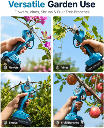 Electric Pruning Shears, 1.4" Cutting Cordless Pruner for Gardening