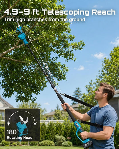 Electric Pruning Shears, 1.4" Cutting Cordless Pruner for Gardening