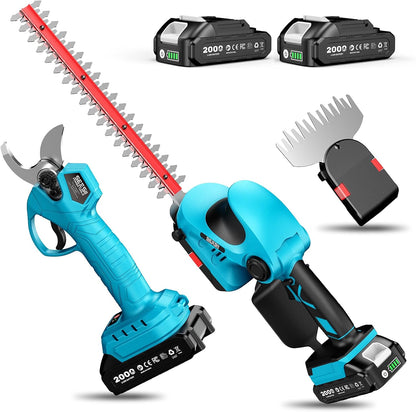 Electric Pruning Shears, 1.4" Cutting Cordless Pruner for Gardening