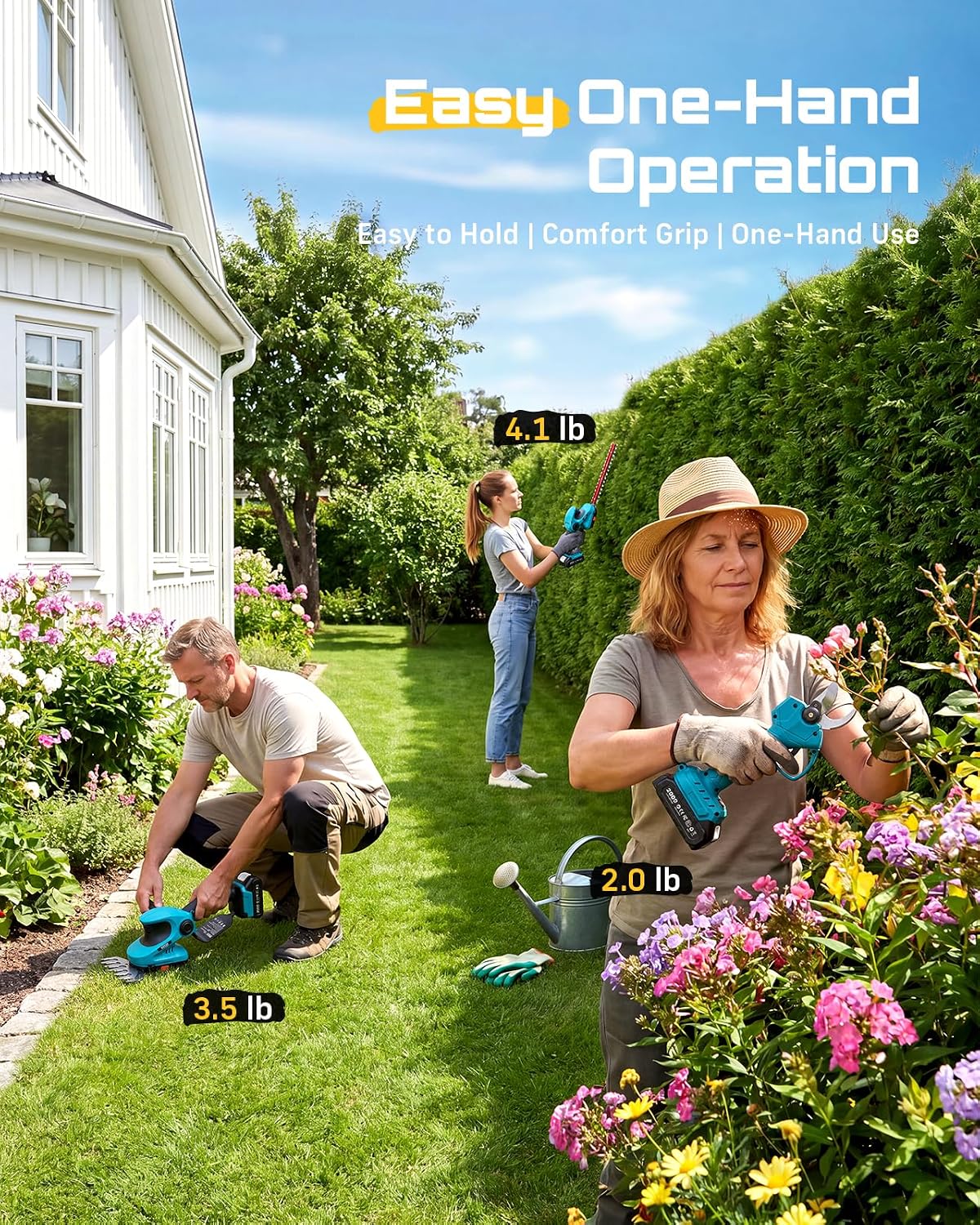 Electric Pruning Shears, 1.4" Cutting Cordless Pruner for Gardening