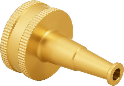 Adjustable High Pressure Garden Hose Nozzle - Brass Sprayer with Ball Valve, 3/4 GHT Thread for Car Washing, Garden Watering & Heavy Duty Cleaning