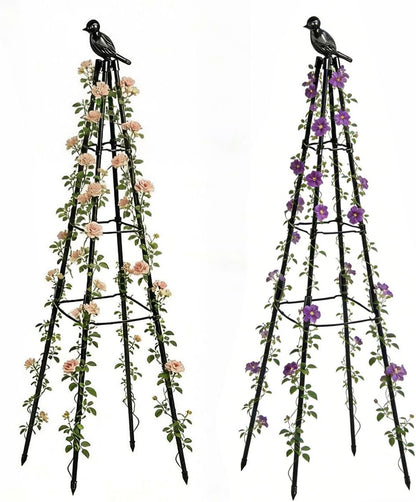 Garden Trellis, 47" Plant Trellis Support Plant Stand for Climbing Plants Outdoor and Indoor Trellis, Potted Plants Flowers Vegetables and Vines, Tomato Cage Tower - 2 Pack