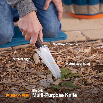Steel Garden Knife, Multi-Purpose Weed Puller Gardening & Yard Tool