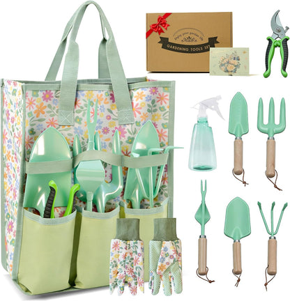 9-Piece Gardening Tool Set for Women Mom Ideal Gifts