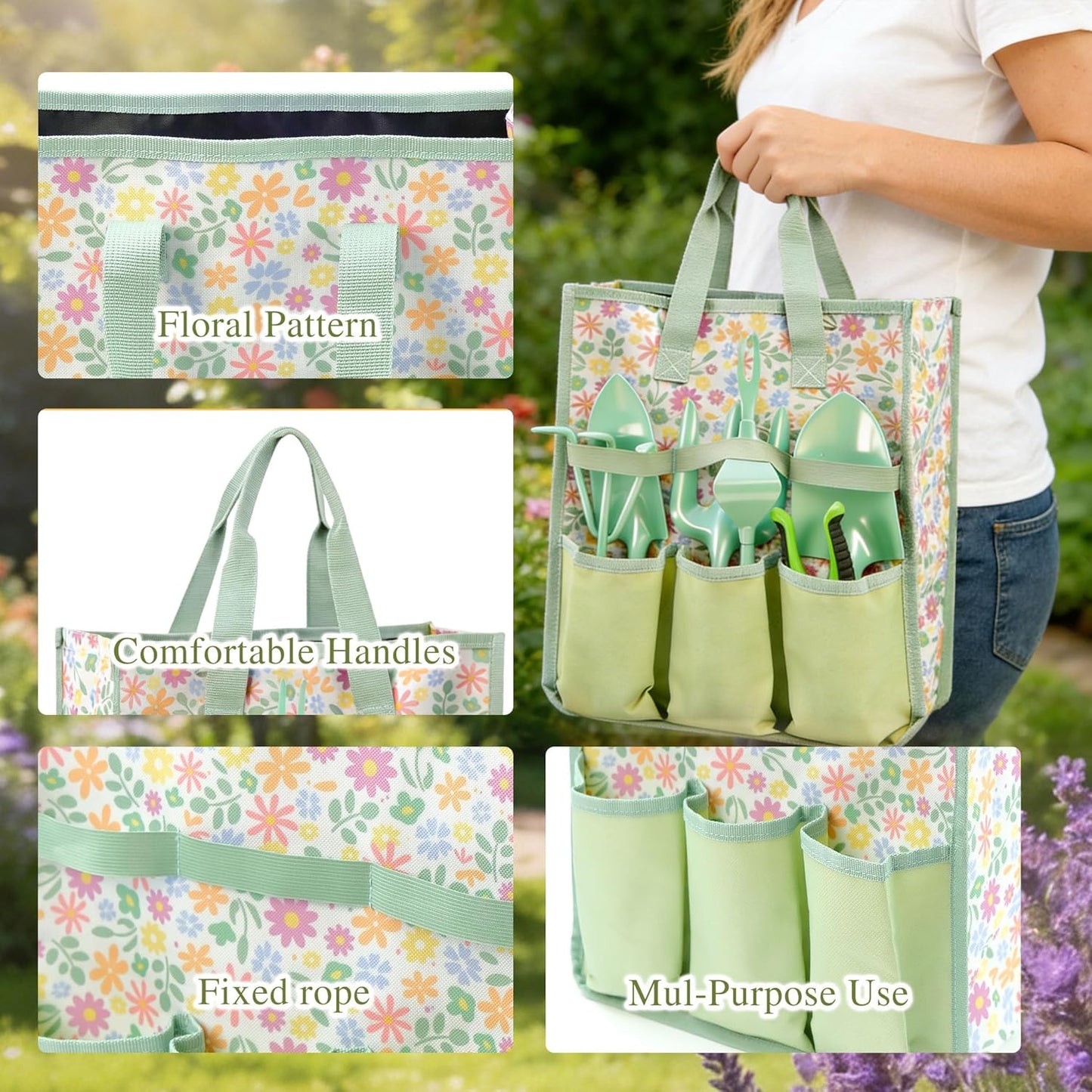 9-Piece Gardening Tool Set for Women Mom Ideal Gifts