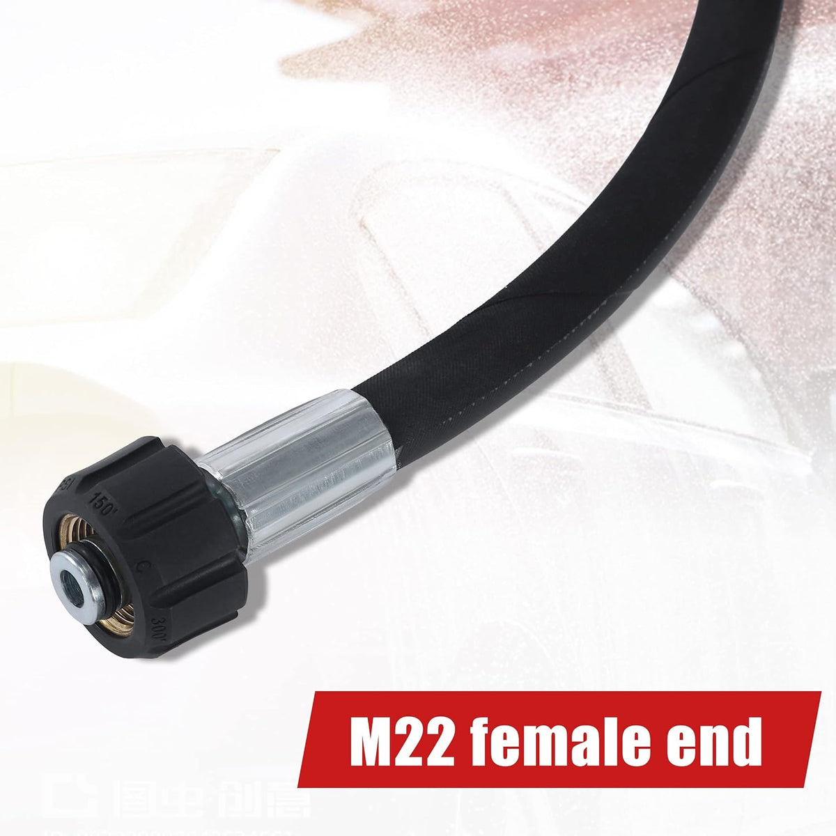 Retractable Pressure Washer Hose Reel 60 FT x 1/4”, 3600 PSI