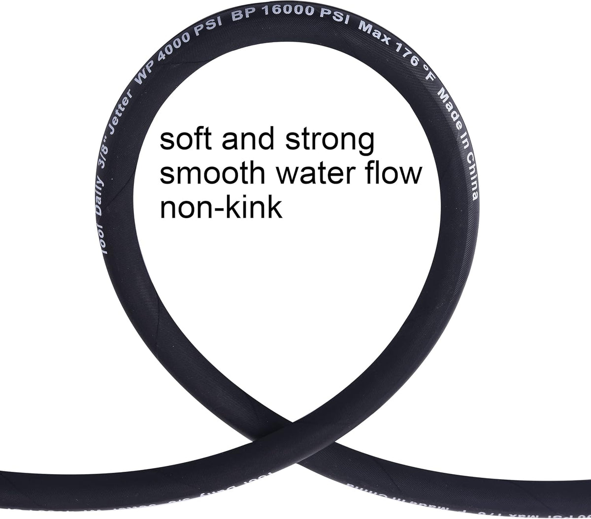 Retractable Pressure Washer Hose Reel 60 FT x 1/4”, 3600 PSI