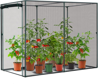 Crop Cages for Garden Plant: 6x3x5 Ft Tent Cage, Plant Netting Cover with Zipper, Garden Bed Cover, Plant Cover from Animal Wind-Resistant Garden Cage for Fruit Vegetable Flower