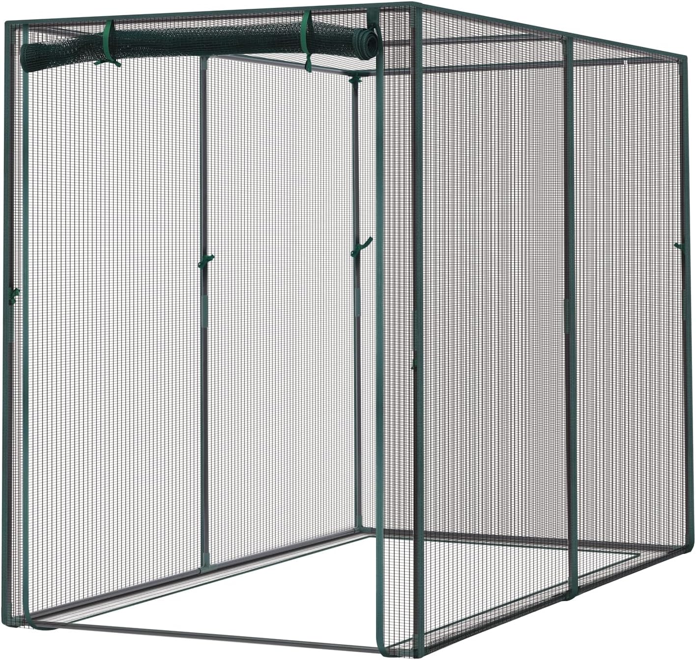 Crop Cages for Garden Plant: 6x3x5 Ft Tent Cage, Plant Netting Cover with Zipper, Garden Bed Cover, Plant Cover from Animal Wind-Resistant Garden Cage for Fruit Vegetable Flower