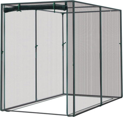 Crop Cages for Garden Plant: 6x3x5 Ft Tent Cage, Plant Netting Cover with Zipper, Garden Bed Cover, Plant Cover from Animal Wind-Resistant Garden Cage for Fruit Vegetable Flower