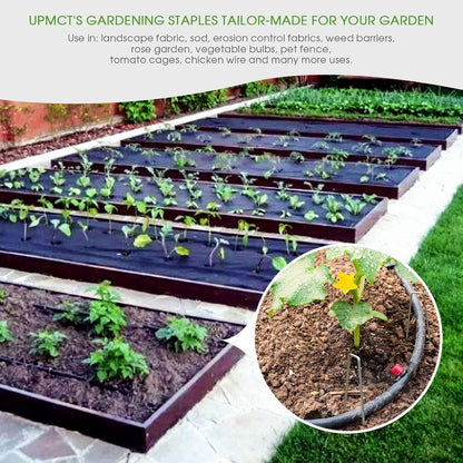 12 Inch Galvanized Garden Landscape Staples Stakes, 25 50 100 PCS Anti-Rust Garden Staples Tent Ground Stakes U-Shaped Landscape Pins for Secure Lawn Fabric, Decoration (25, 12 Inch)