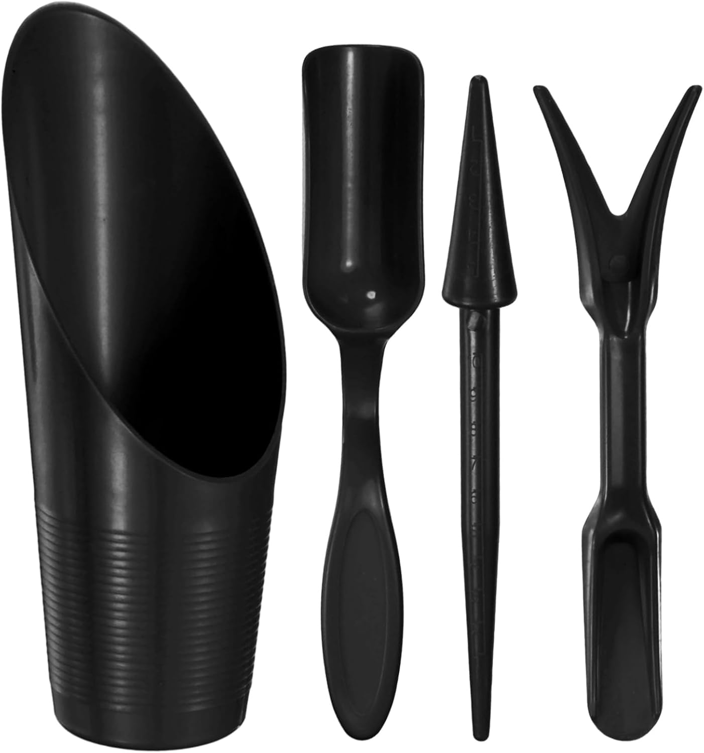 1-Set Garden Shovel Hand Tools Transplanting Succulent Cultivation Digging Scoops Kits, Plastic Mini Garden Tool Set for Flower Planting/Bonsai Potting [Pink]