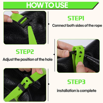 4 Pack Utility Straps 16" Reusable Industrial Straps, Black