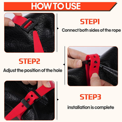 4 Pack Utility Straps 16" Reusable Industrial Straps, Black