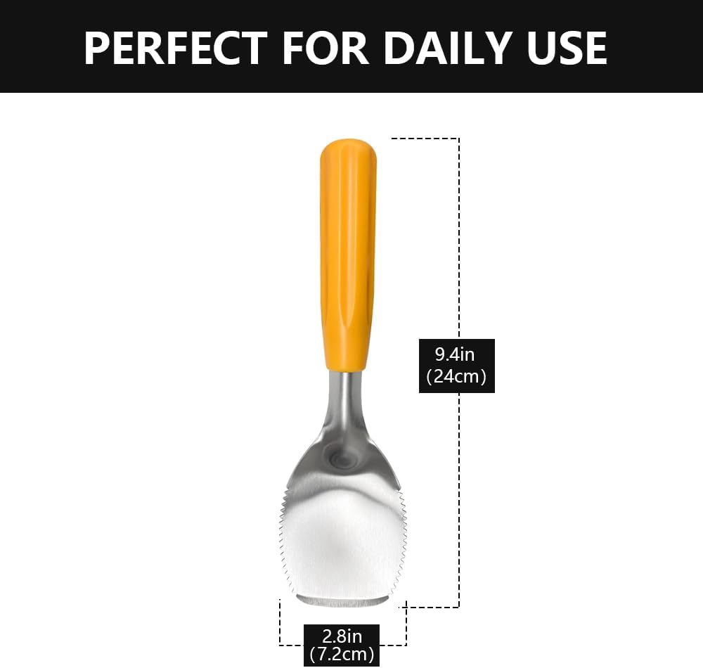 9" Small Weeding Trowel with Serrated Edge, Stainless Steel Digging Trowel Garden Shovel with Good Grip Handle for Digging, Planting, and Loosening Soil Potted Plants