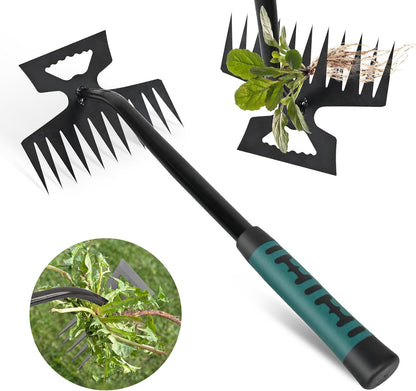 Weed Remover Tool,Portable Garden Weeder Tool,2026 New Gardening Weeding Tools,for Garden Hand Tools for Vegetable Gardening Backyard Farm Planting & Uprooting Weeding Tool (5 Teeth)