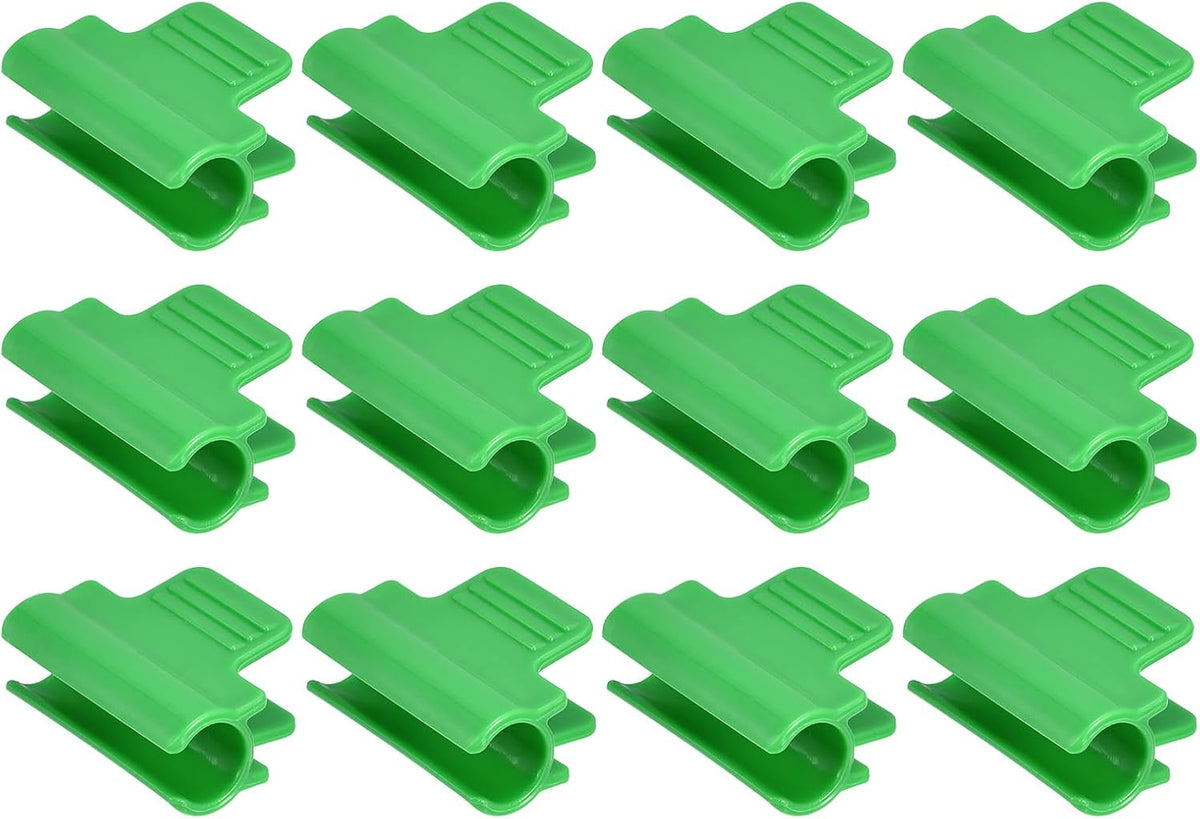Greenhouse Clamps for 5/8" PVC Pipe, 20pcs Greenhouse Film Clamps Shading Net Rod Clip Garden Hoops for Row Cover, Greenhouse Plastic Sheeting