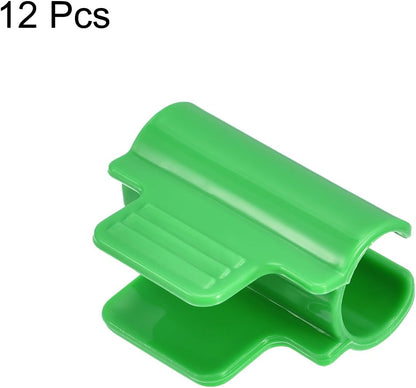 Greenhouse Clamps for 5/8" PVC Pipe, 20pcs Greenhouse Film Clamps Shading Net Rod Clip Garden Hoops for Row Cover, Greenhouse Plastic Sheeting