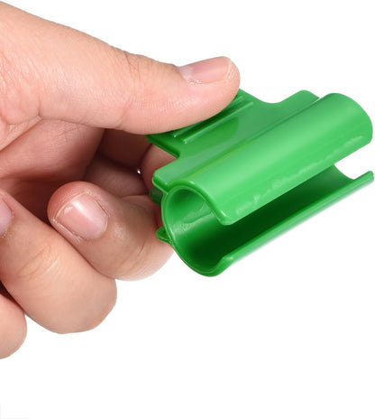 Greenhouse Clamps for 5/8" PVC Pipe, 20pcs Greenhouse Film Clamps Shading Net Rod Clip Garden Hoops for Row Cover, Greenhouse Plastic Sheeting
