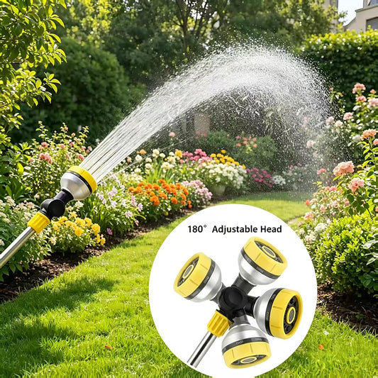 17.5" Garden Watering Wand with Thumb Control,8 Patterns Lightweight Garden Hose Wand | Hose Nozzle Sprayer for Hanging Plants and Shrubs Window Cleaning Pet Bathing | Fits Standard Garden Hoses