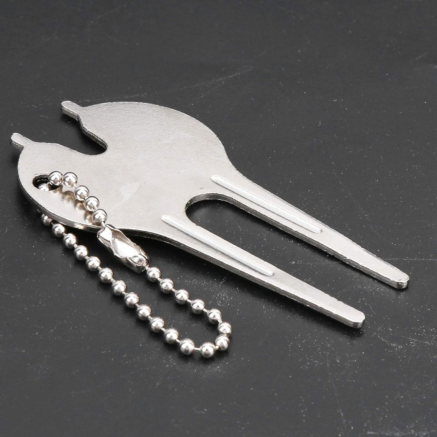 Divot Tool, Portable Zinc Alloy Lawn Repair Fork, 6Pcs Set for Golfers, Homeowners, Lawn Maintenance, Garden Care