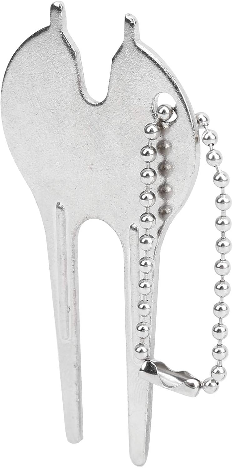 Divot Tool, Portable Zinc Alloy Lawn Repair Fork, 6Pcs Set for Golfers, Homeowners, Lawn Maintenance, Garden Care