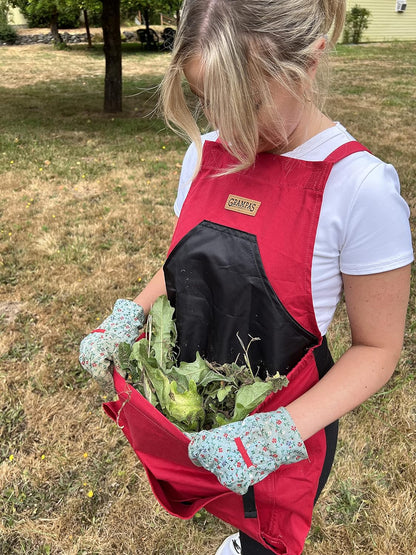 + Grampa's Garden Apron - Bundle The Original Stand Up Weed Puller & Grampa's Garden Apron for The Easiest & Most Effective Weed Removal & Cleanup Combos