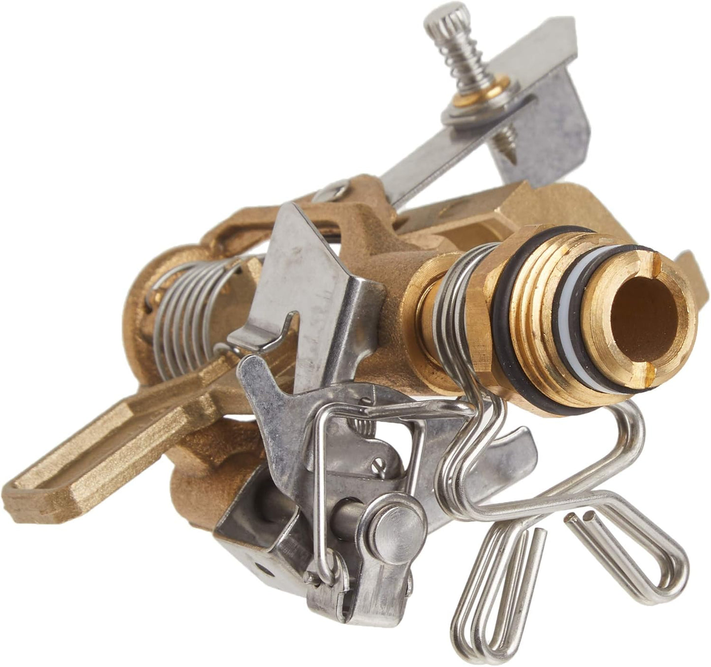 55032 1/2" BRS Sprinkler Head, Connection, Silver and Gold