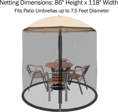 Bug Screen Mosquito Net for Patio Umbrellas